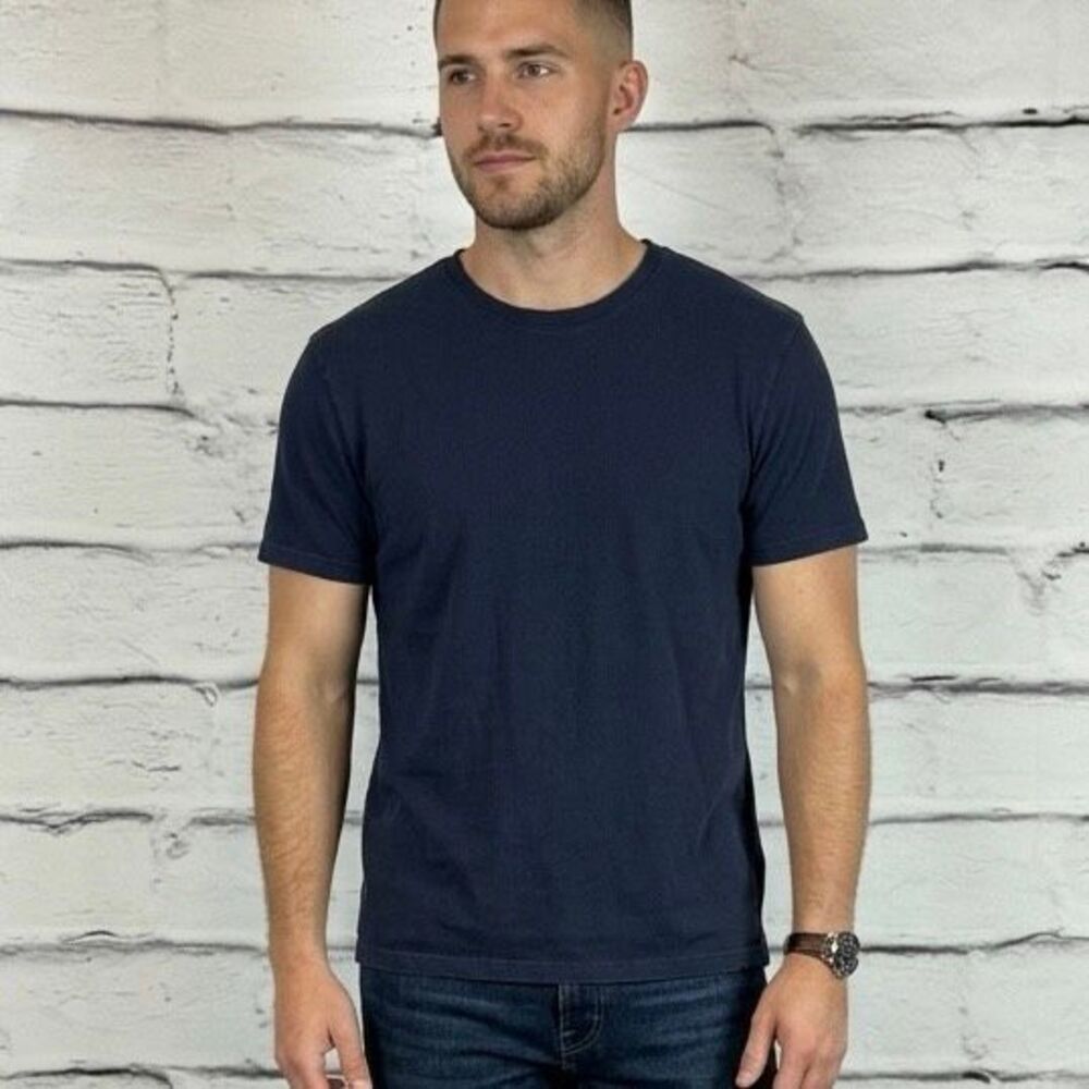 Lucky Brand Blue Crew Neck T-Shirt XL Cotton Short Sleeve Casual Tee